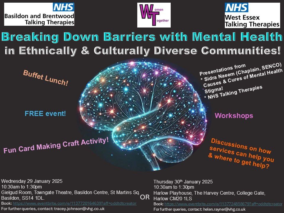 29th Jan Mental Health event Poster